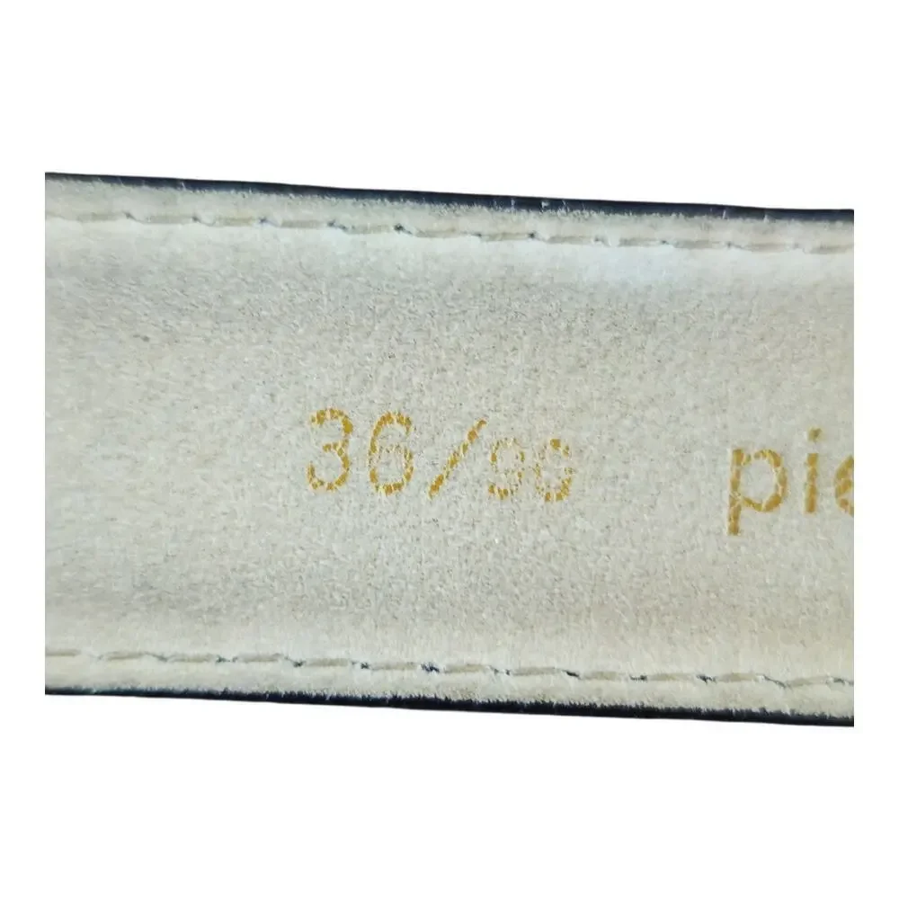 Pierre‎ Cardin Aniline cowhide lined brown belt mens sz 36